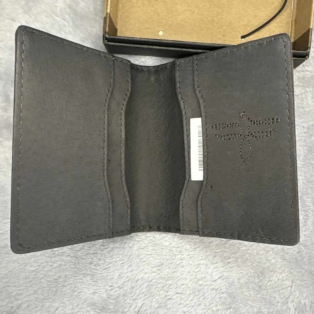 Justin Wallet Card Wallet With Gusset Genuine Leather‎ RFID Logo Embossed Unisex